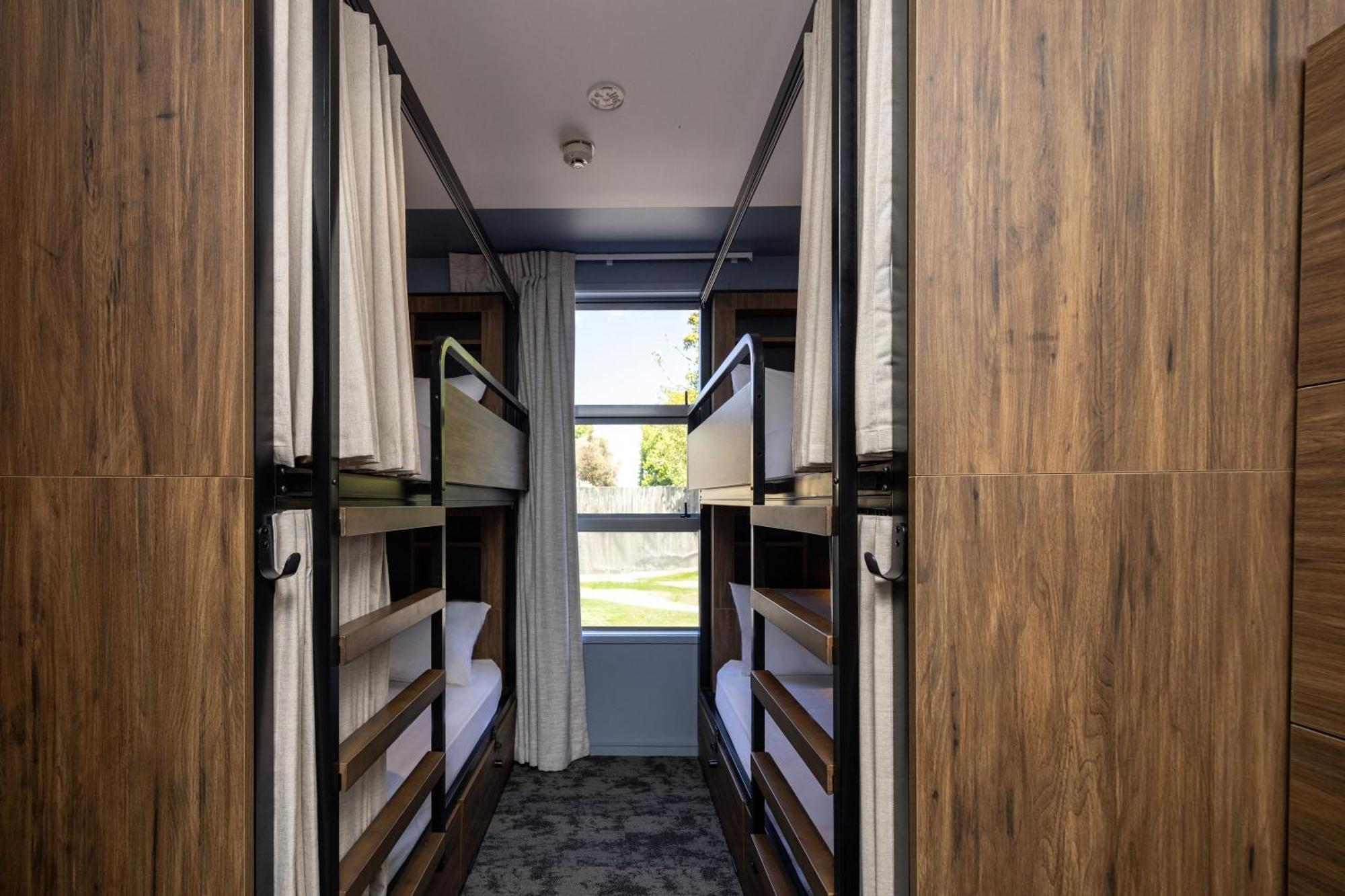 Haka House Rotorua Hostel Bagian luar foto A bunk room at the new student residence halls